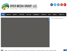 Tablet Screenshot of dyermediagroup.com